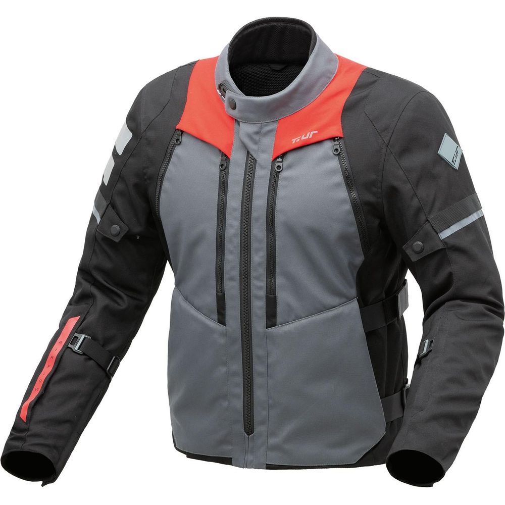 T.UR Nevada Hydroscud Touring Jacket Anthracite / Red