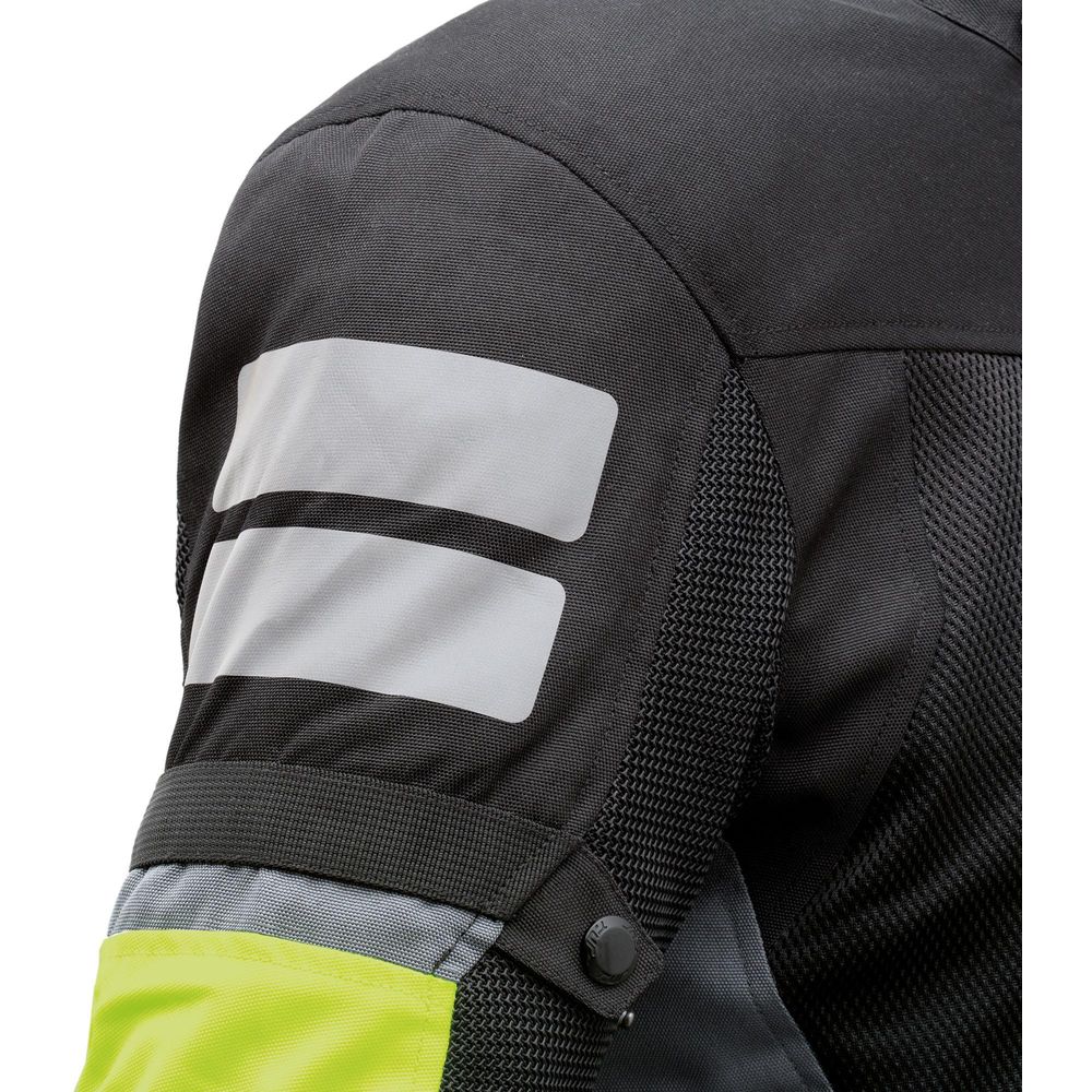 T.UR ETNA Hydroscud Touring Jacket Anthracite / Fluo Yellow  - FREE UK Shipping, FREE 365 Day Returns | Moto Central