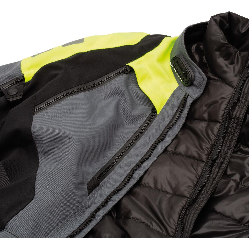 T.UR Ushuaia Hydroscud Touring Jacket Anthracite / Fluo Yellow - FREE UK Shipping, FREE 365 Day Returns | Moto Central