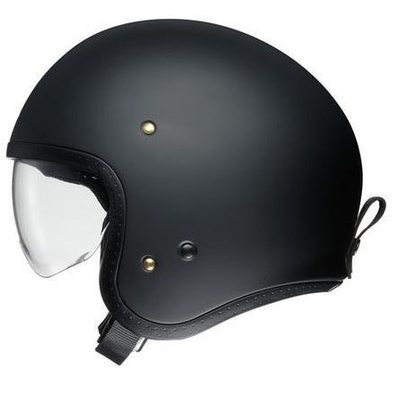 Shoei J.O Plain Open Face Helmet Matt Black - FREE UK Shipping, FREE 365 Day Returns | Moto Central