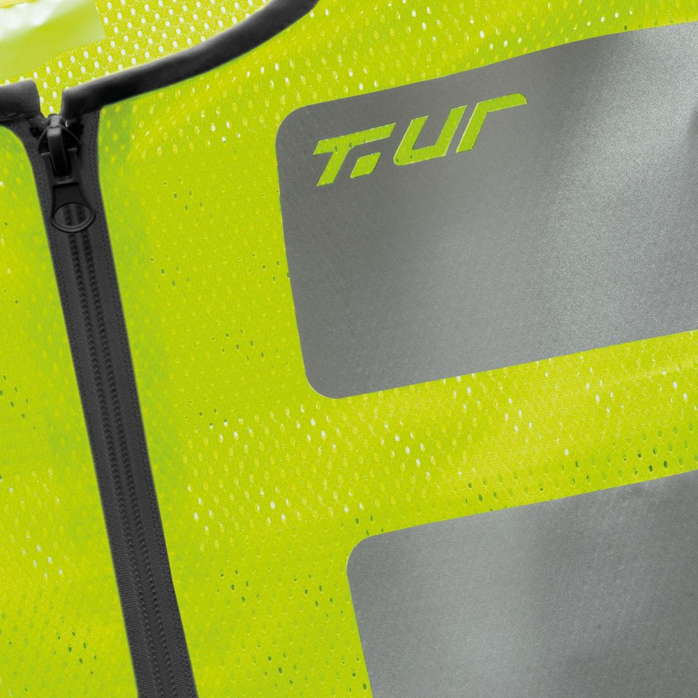 T.UR Vision Mesh Vest Fluo Yellow - FREE UK Shipping, FREE 365 Day Returns | Moto Central