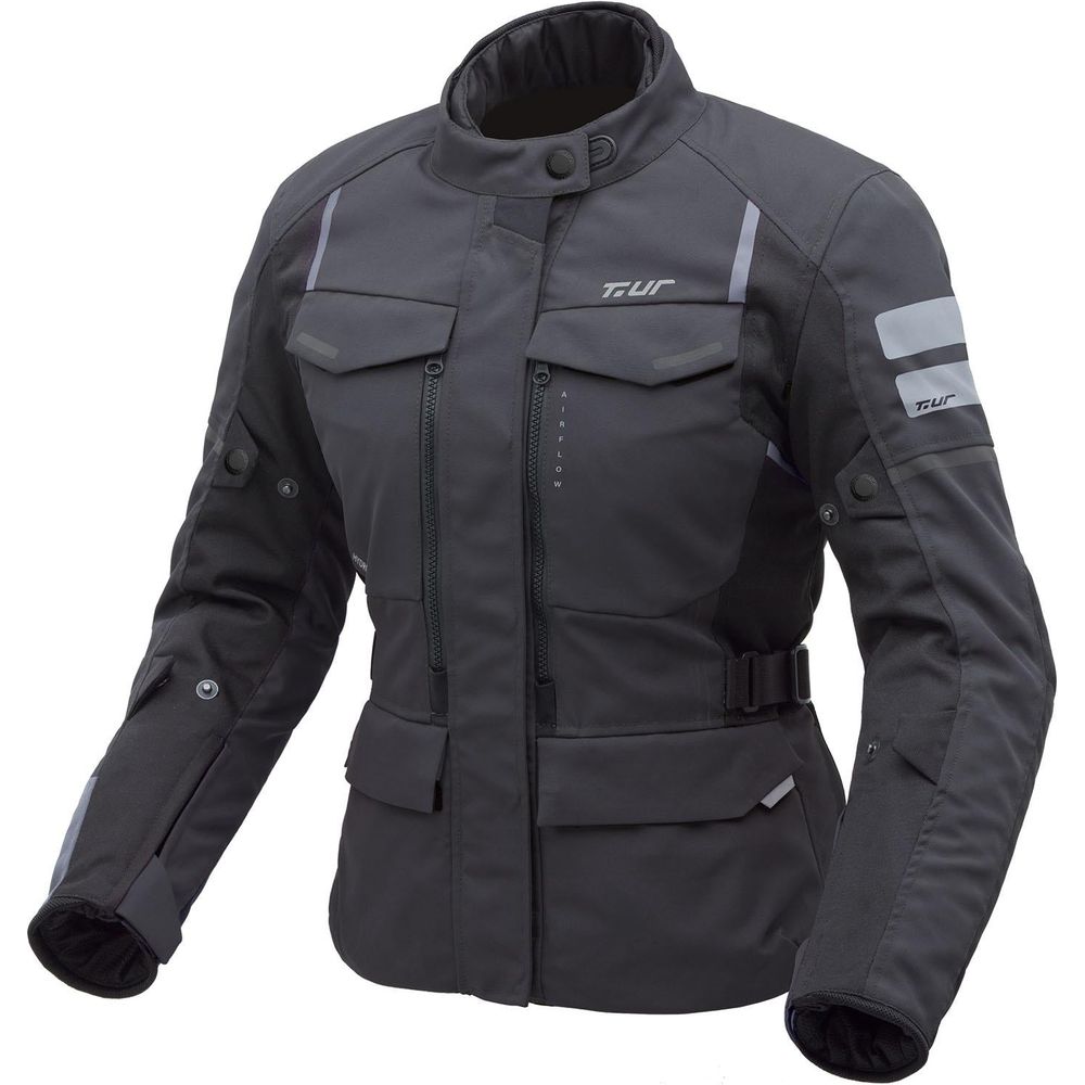 T.UR Lapland Hydroscud Ladies Touring Jacket Dark Anthracite / Black