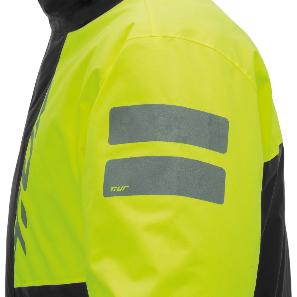 T.UR Roadtrip Hydroscud Rain Jacket Black / Fluo Yellow