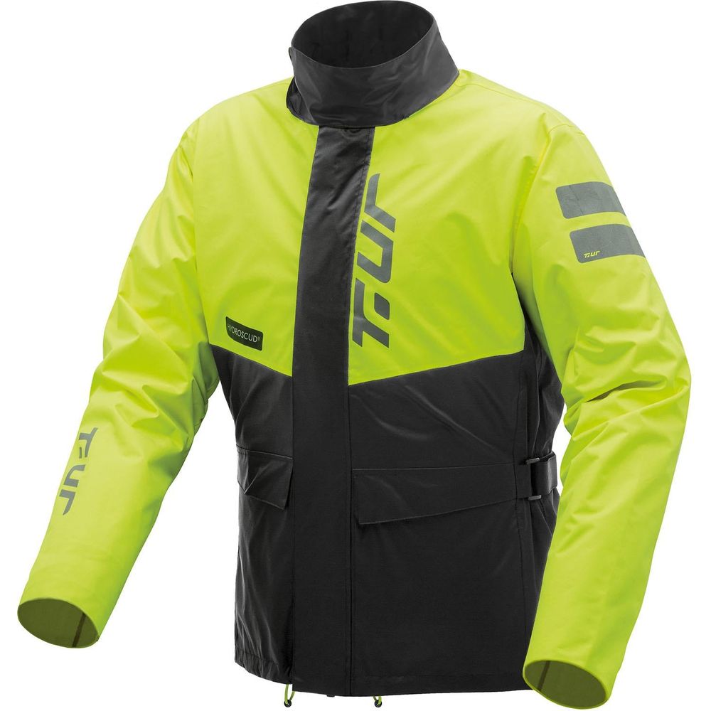 T.UR Roadtrip Hydroscud Rain Jacket Black / Fluo Yellow