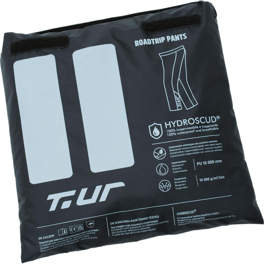 T.UR Roadtrip Hydroscud Rain Trouser Black - FREE UK Shipping, FREE 365 Day Returns | Moto Central