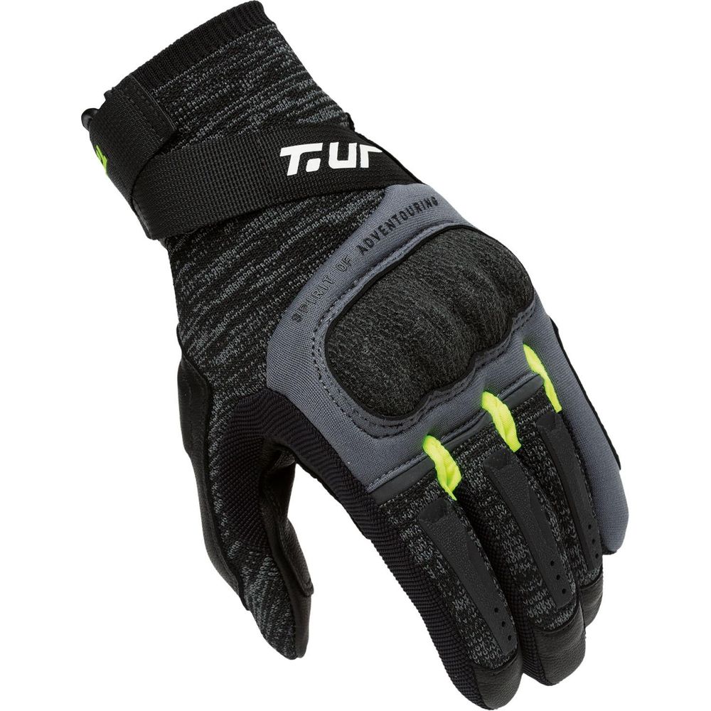 T.UR G-Knit Summer Gloves Black / Fluo Yellow