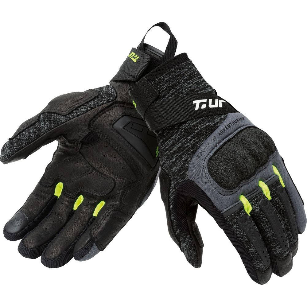 T.UR G-Knit Summer Gloves Black / Fluo Yellow