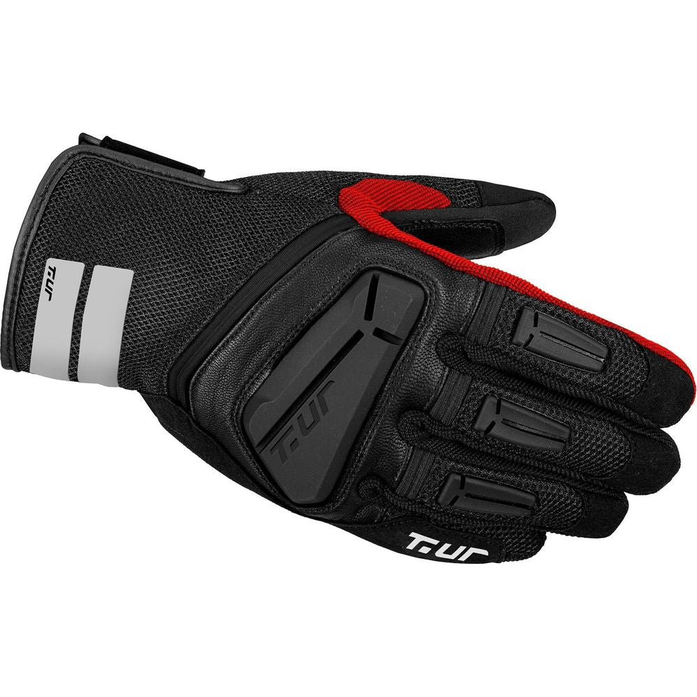 T.UR G-Five Hydroscud Summer Waterproof Gloves Black / Red  - FREE UK Delivery - Moto Central