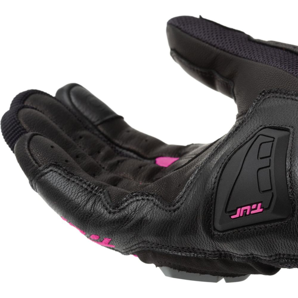 T.UR G-Four Ladies Summer Gloves Black / Fuchsia