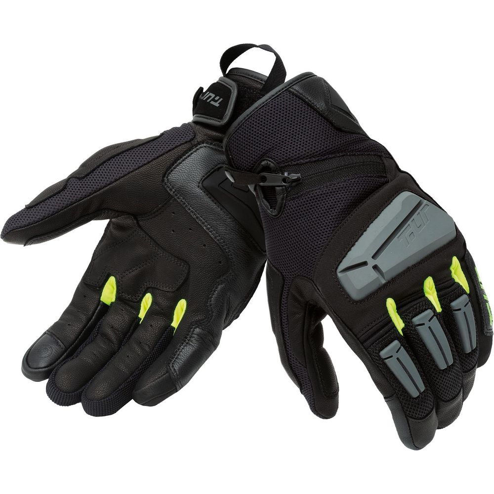 T.UR G-Four Summer Gloves Black / Fluo Yellow