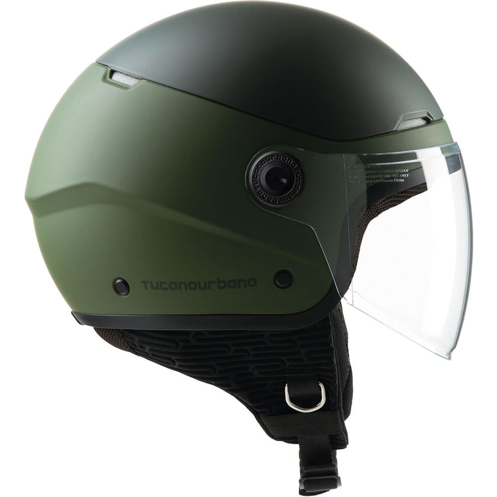 Tucano Urbano EL'Pop Open Face Helmet Matt Airborne Green