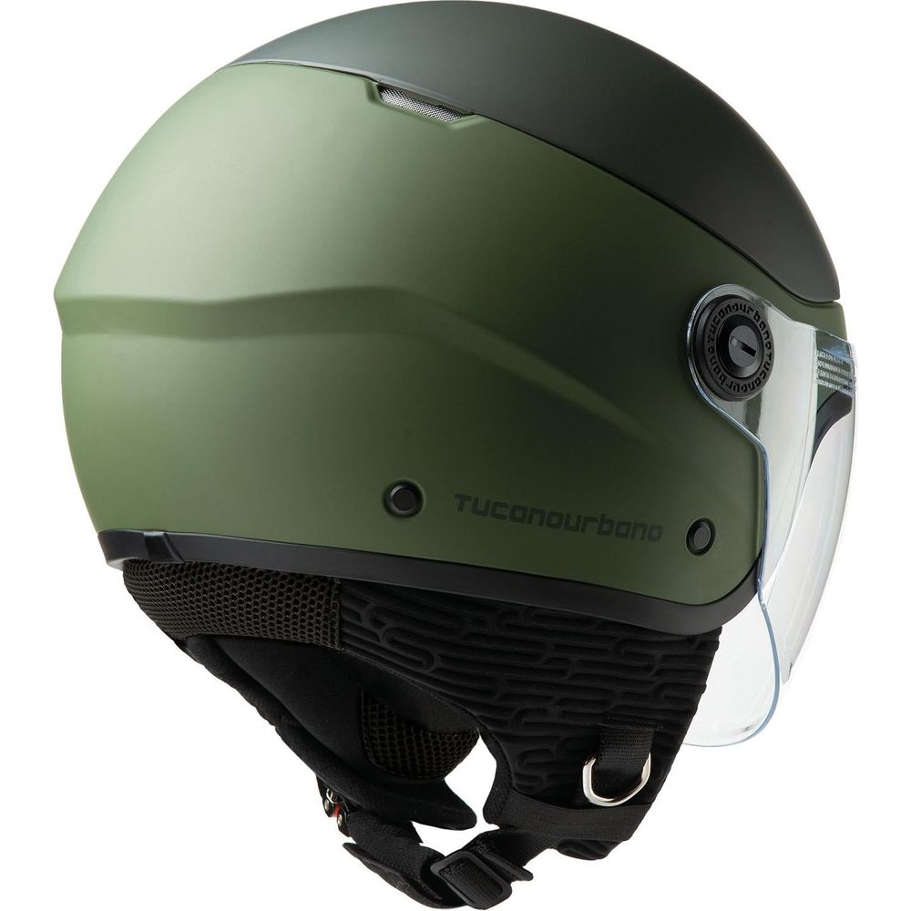 Tucano Urbano EL'Pop Open Face Helmet Matt Airborne Green