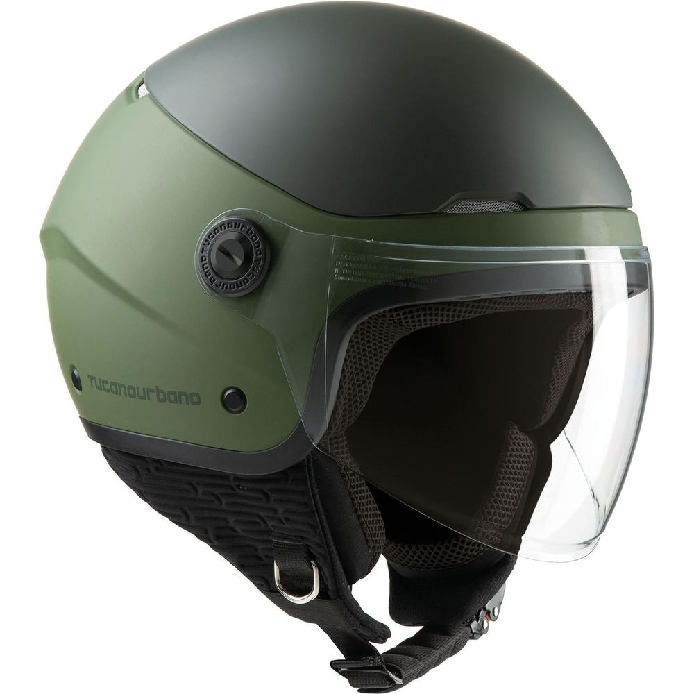 Tucano Urbano EL'Pop Open Face Helmet Matt Airborne Green