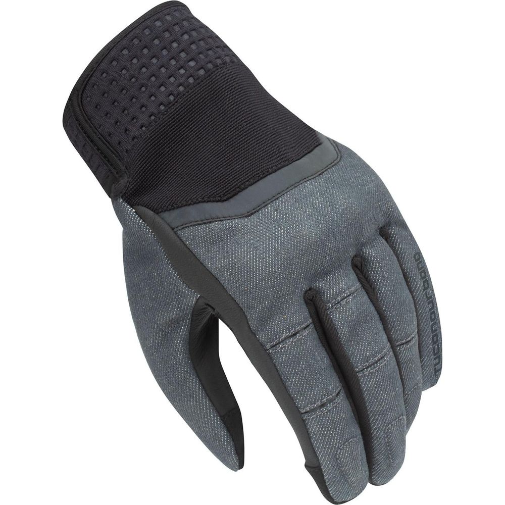 Tucano Urbano Crab Leather Gloves Black / Denim