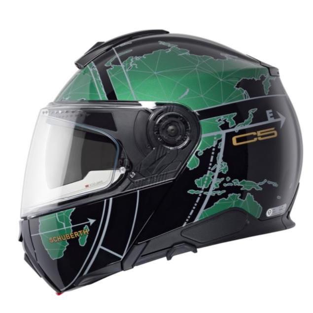 Schuberth C5 Flip-Up Helmet Globe Green