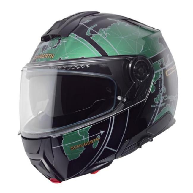 Schuberth C5 Flip-Up Helmet Globe Green