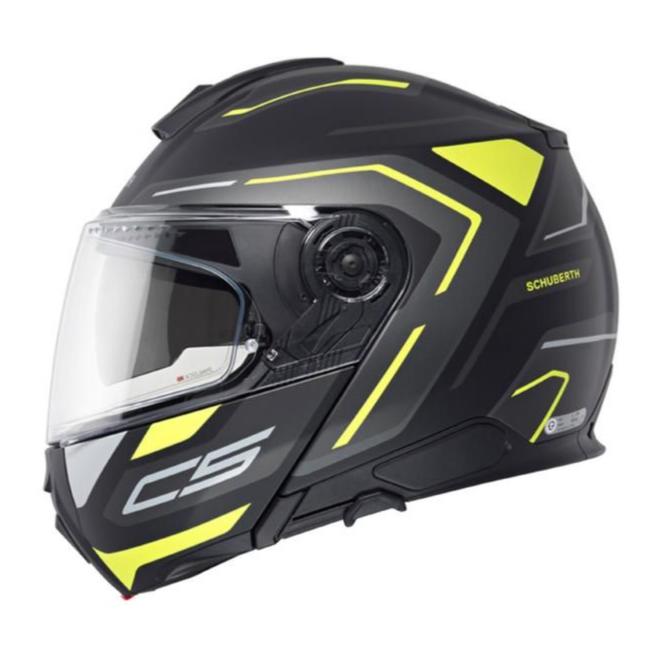 Schuberth C5 Flip-Up Helmet Omega Yellow