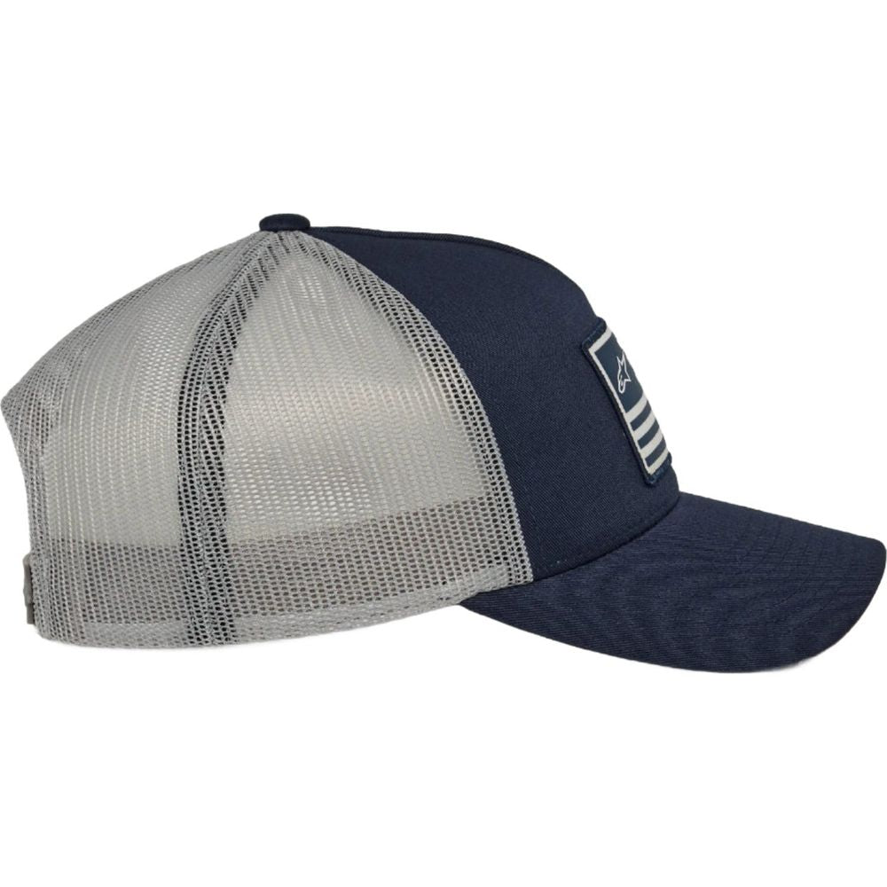 Alpinestars Flag Curved Bill Cap Navy / Grey - FREE UK Shipping, FREE 365 Day Returns | Moto Central