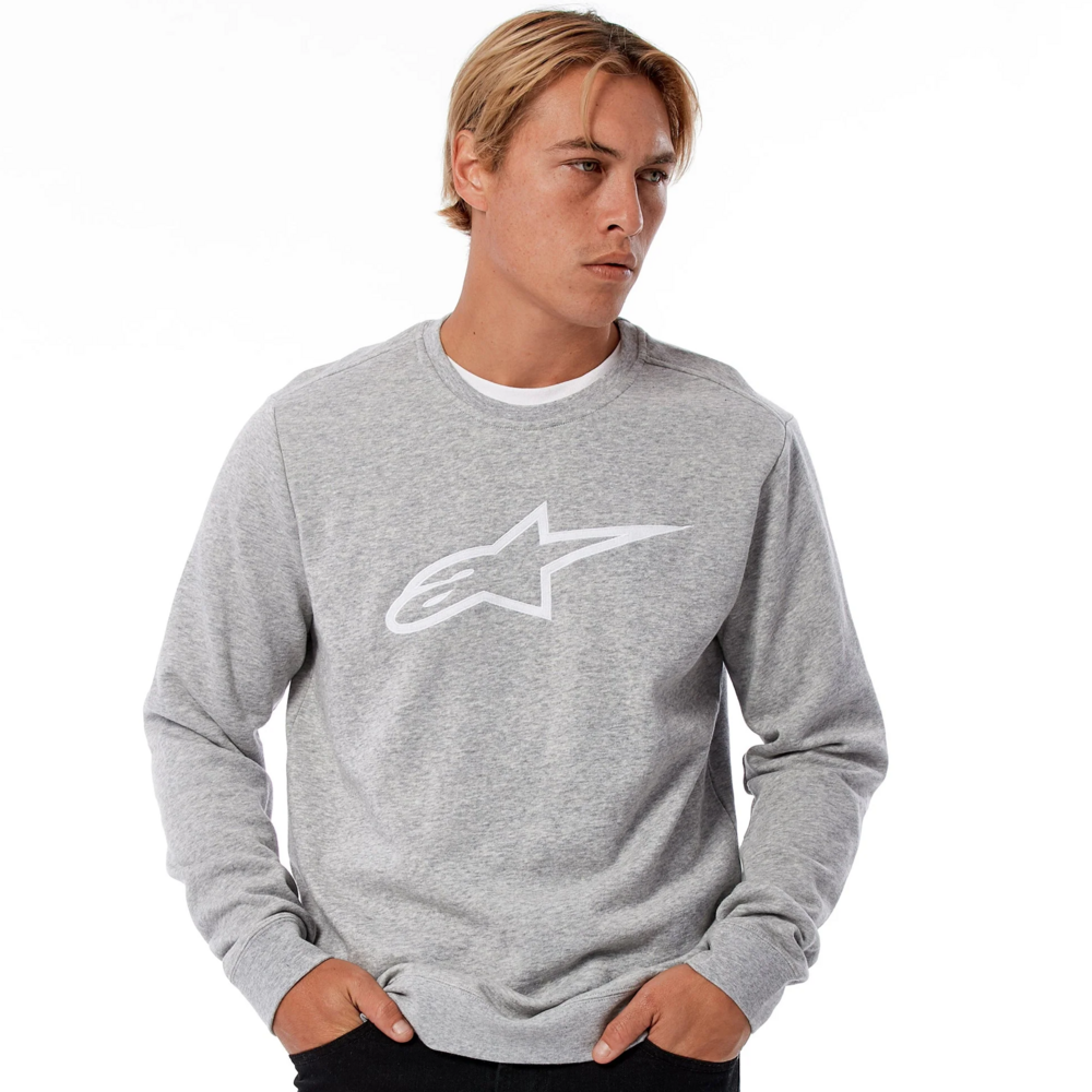 Alpinestars Ageless Crew Fleece Grey Heather / White