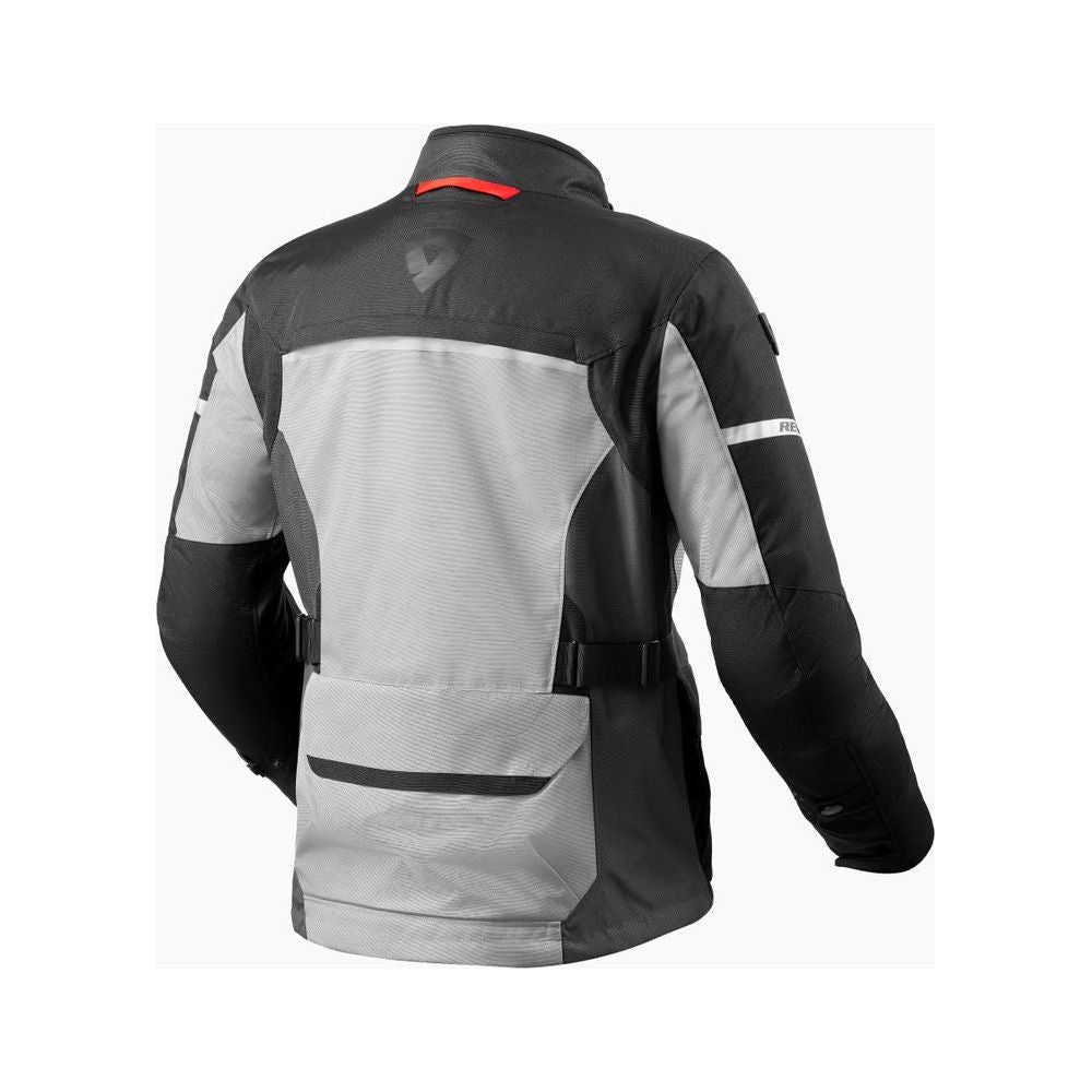 Revit Outback 4 H2O Textile Jacket Silver / Black - FREE UK Shipping, FREE 365 Day Returns | Moto Central