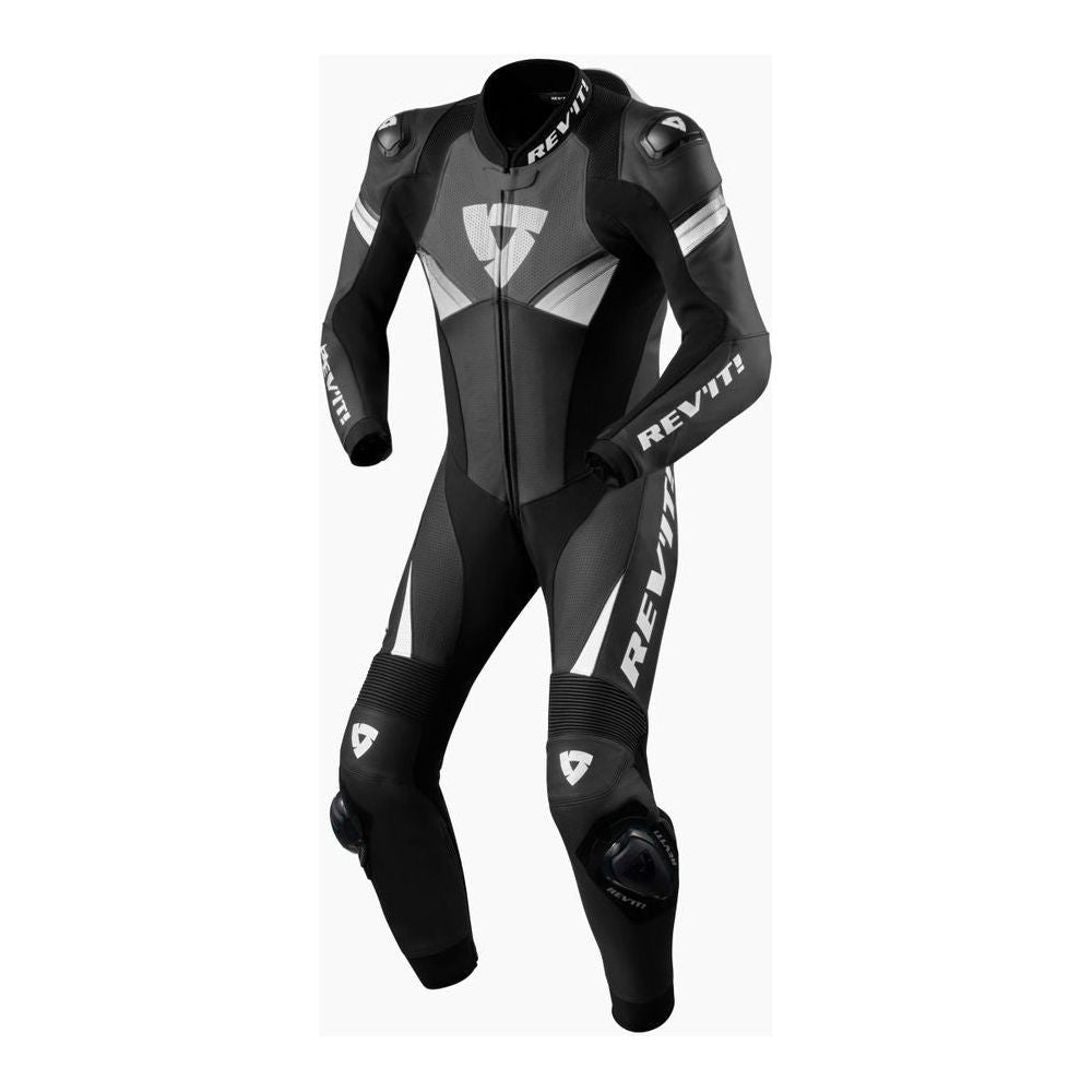 Revit Argon 2 One Piece Leather Suit Black / White