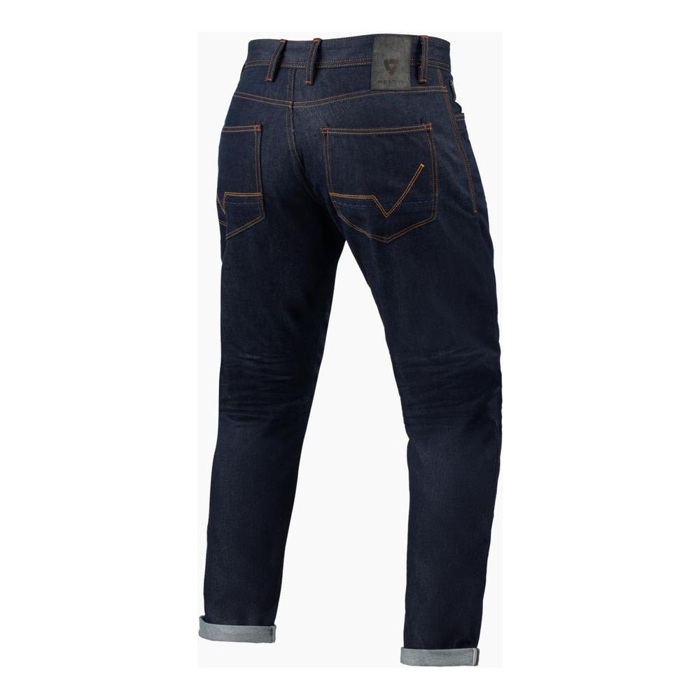 Revit Lewis Selvedge Tapered Fit Denim Jeans Dark Blue