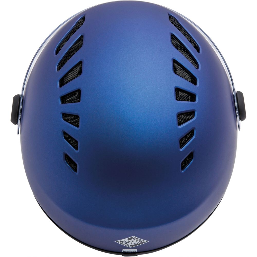 Tucano Urbano EL'Top Open Face Helmet Matt Infinito Blue  - FREE UK Shipping, FREE 365 Day Returns | Moto Central