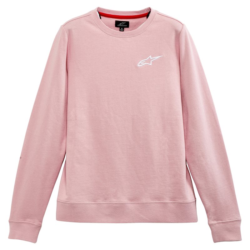 Alpinestars Ladies Ageless Chest Crew Fleece Pink