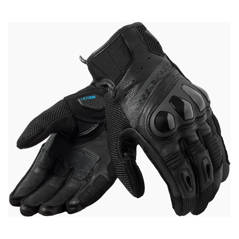 Revit Ritmo Mesh Leather Gloves Black