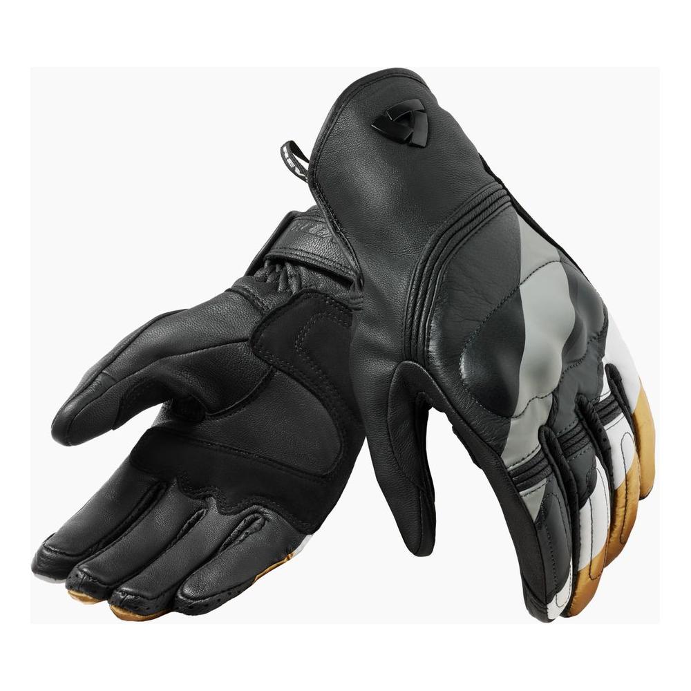 Revit Redhill Ladies Leather Gloves Black / Ocher Yellow