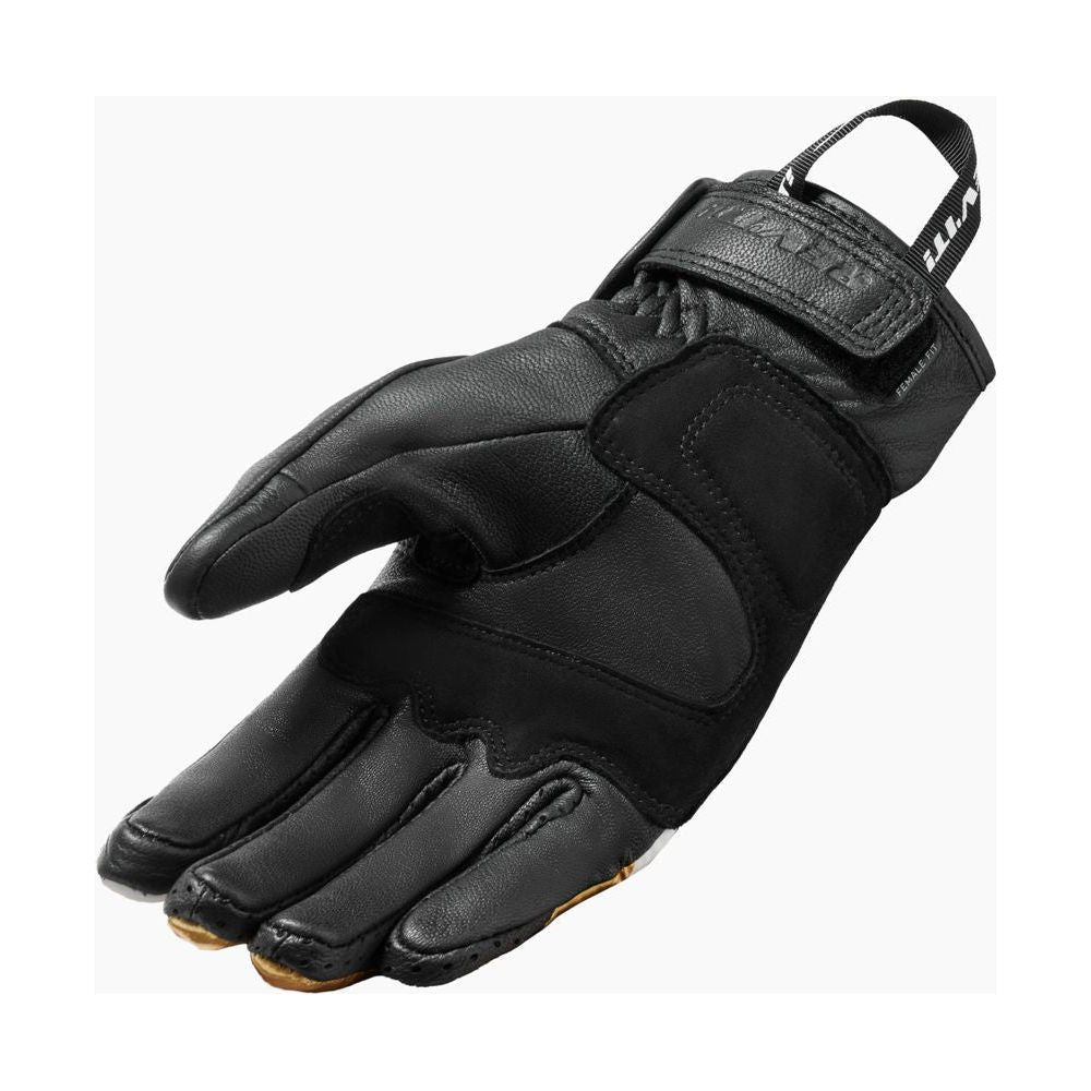 Revit Redhill Ladies Leather Gloves Black / Ocher Yellow