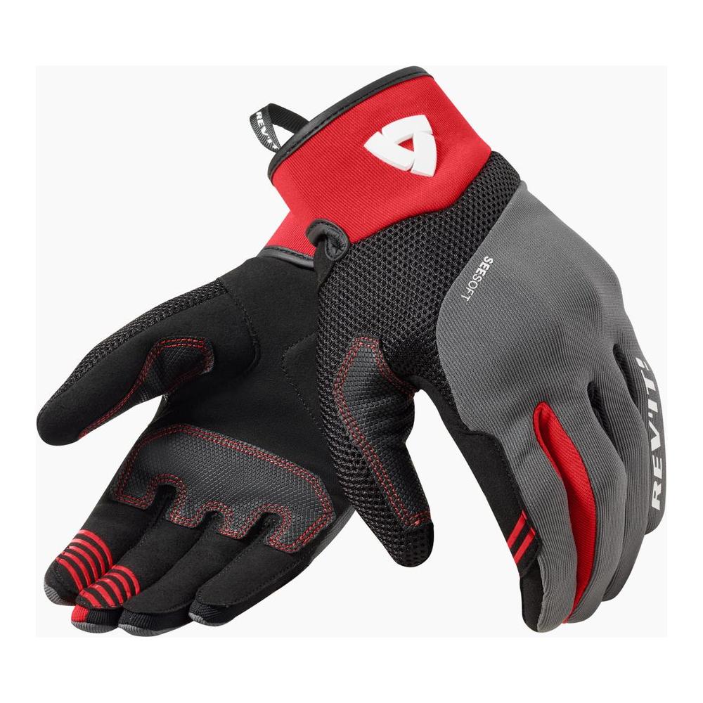 Revit Endo Mesh Textile Gloves Grey / Red