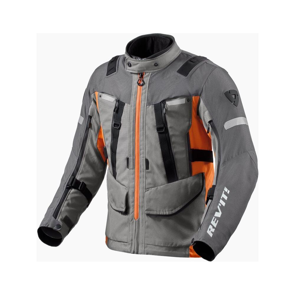 Revit Sand 4 H2O Textile Jacket Grey / Orange