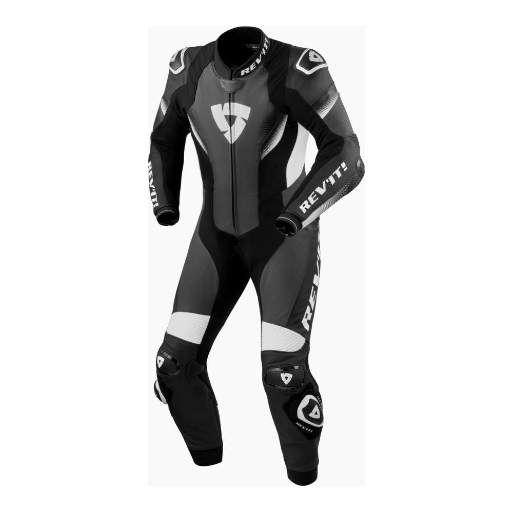 Revit Control One Piece Leather Suit Black / White