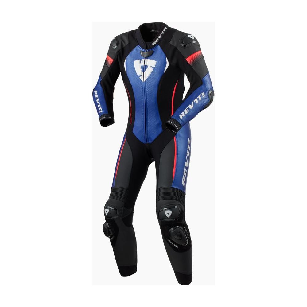 Revit Xena 4 Ladies One Piece Leather Suit Black / Blue