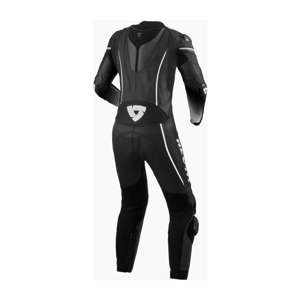 Revit Xena 4 Ladies One Piece Leather Suit Black / White