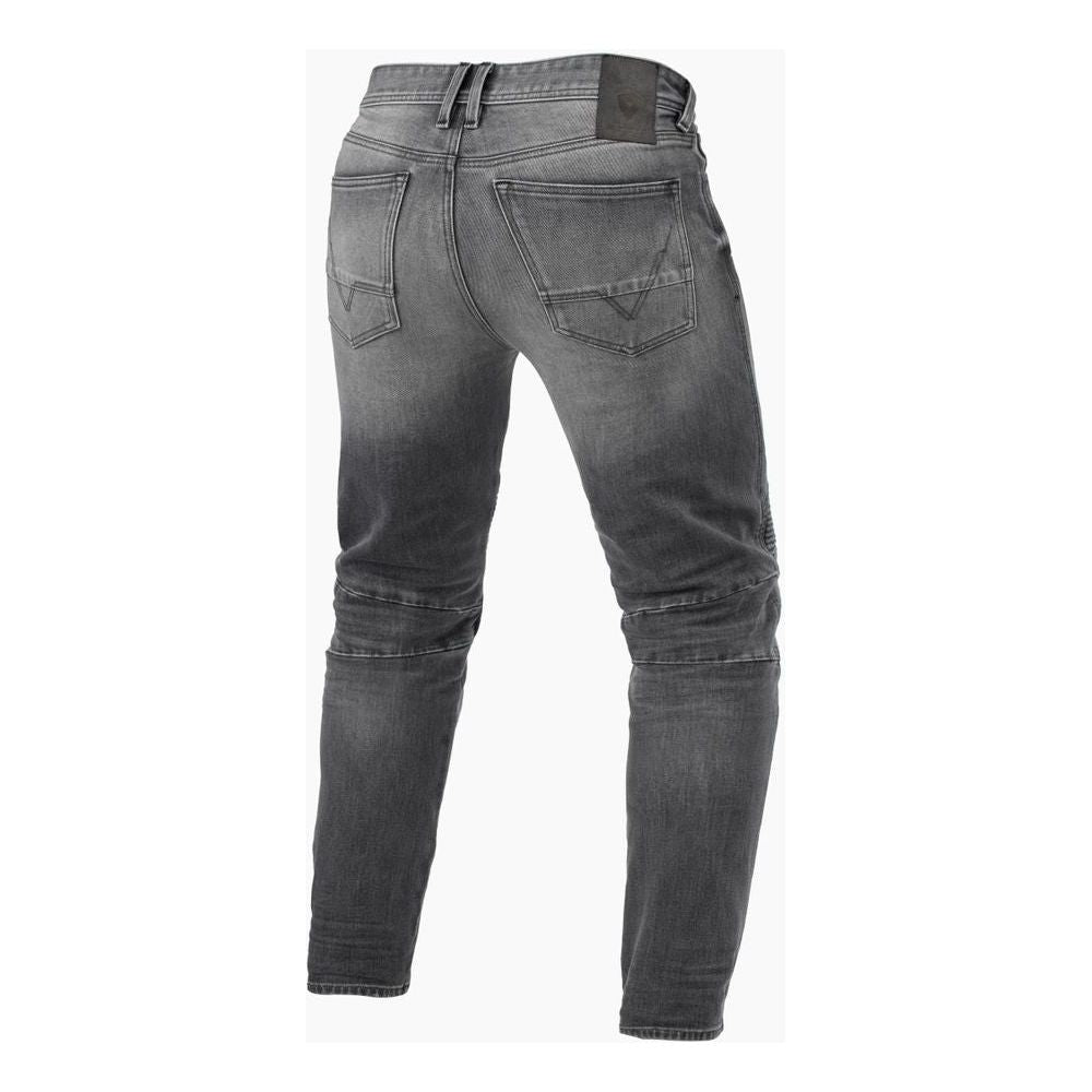 Revit Moto 2 Tapered Fit Denim Jeans Medium Grey Used - FREE UK Shipping, FREE 365 Day Returns | Moto Central