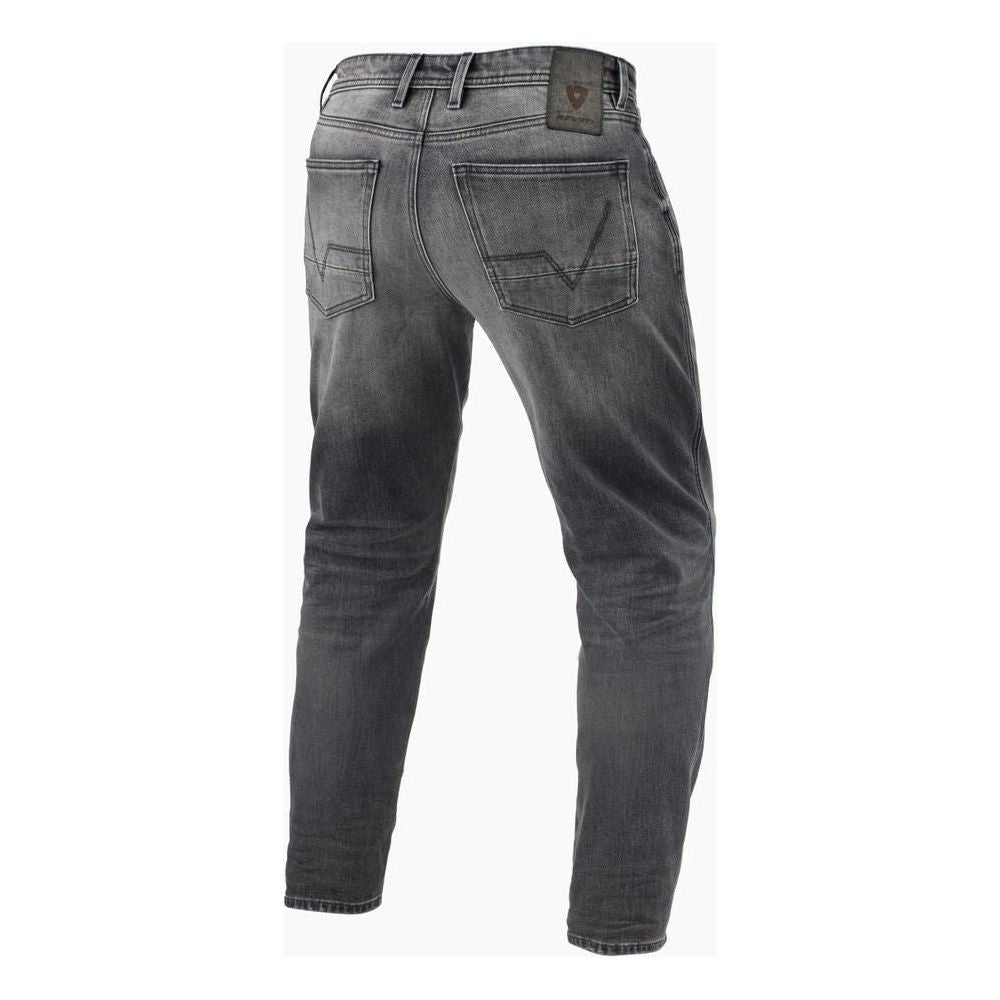 Revit Ortes Tapered Fit Denim Jeans Medium Grey Used - FREE UK Shipping, FREE 365 Day Returns | Moto Central