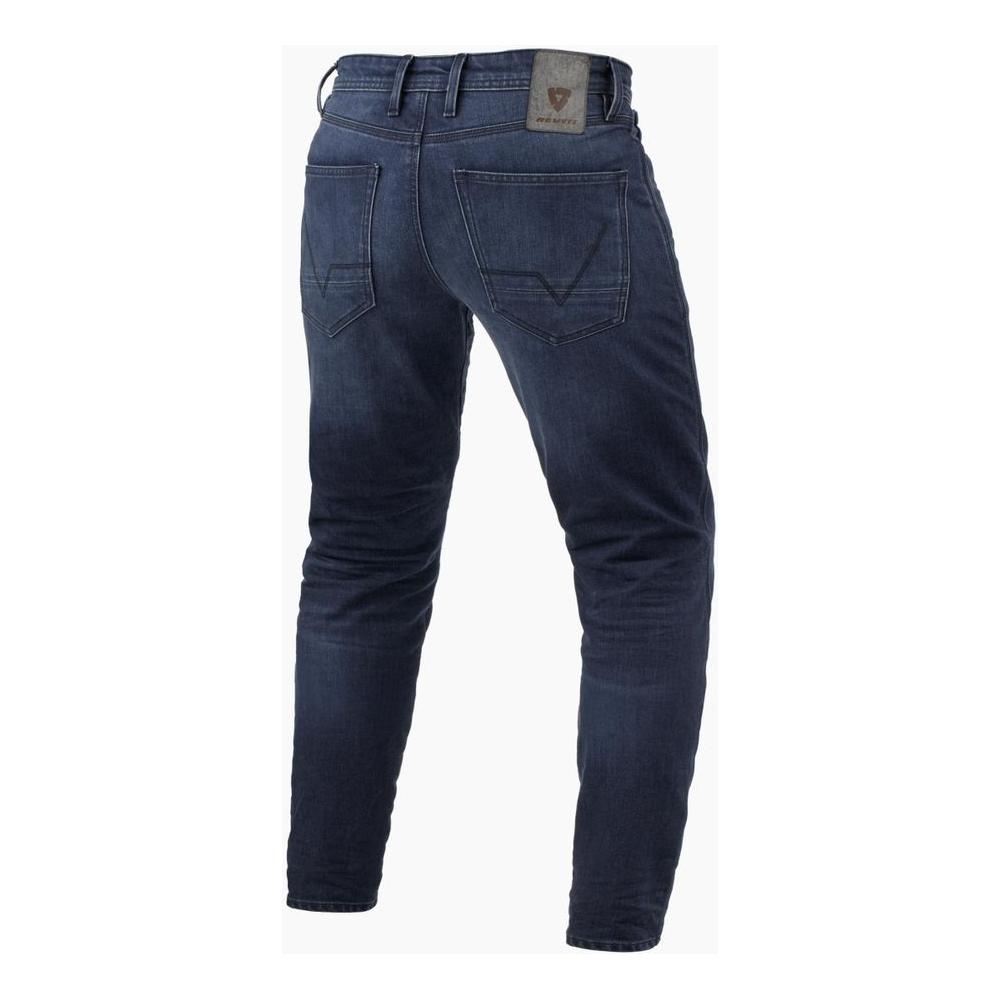 Revit Micah Tapered Fit Denim Jeans Dark Blue Used - FREE UK Shipping, FREE 365 Day Returns | Moto Central