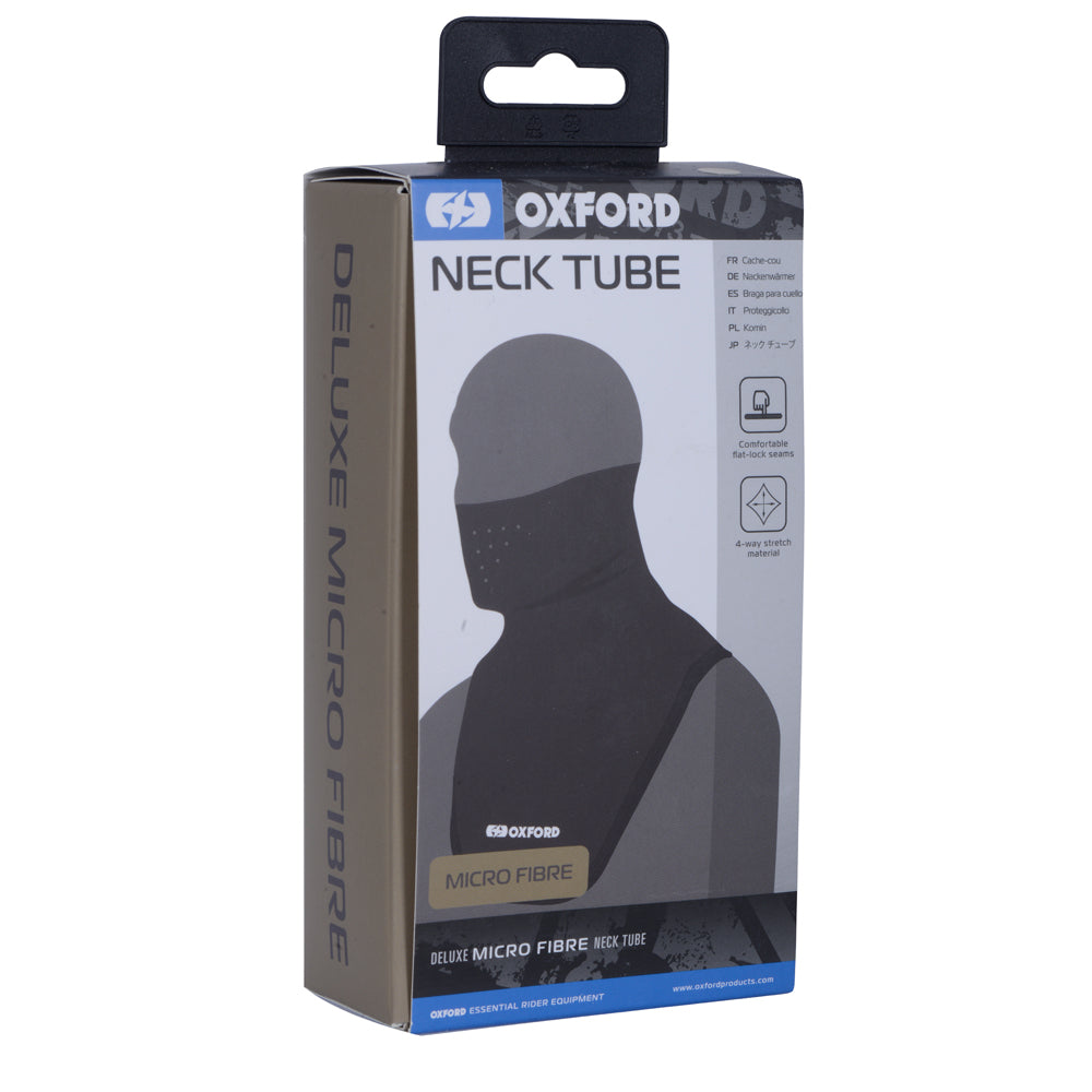 Oxford Deluxe Neck Tube Micro Fibre Black