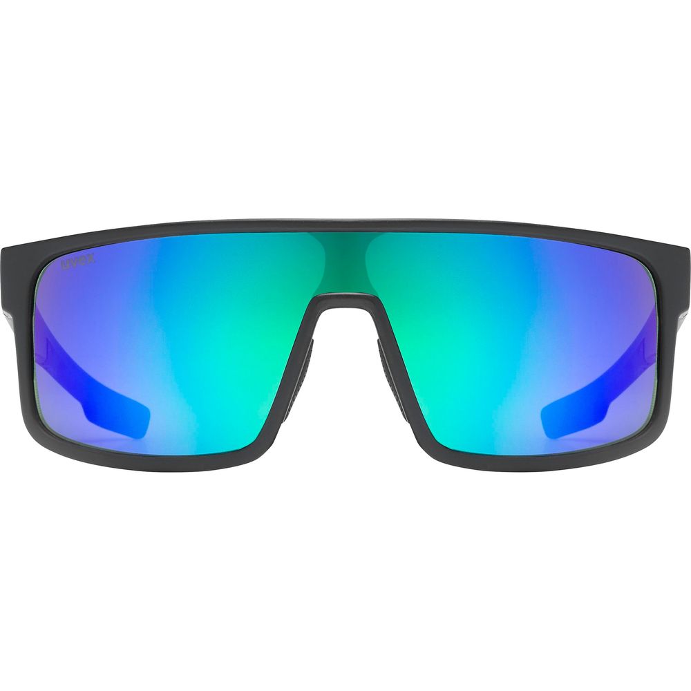 Uvex LGL 51 Sunglasses Matt Black / Green  - FREE UK Shipping, FREE 365 Day Returns | Moto Central