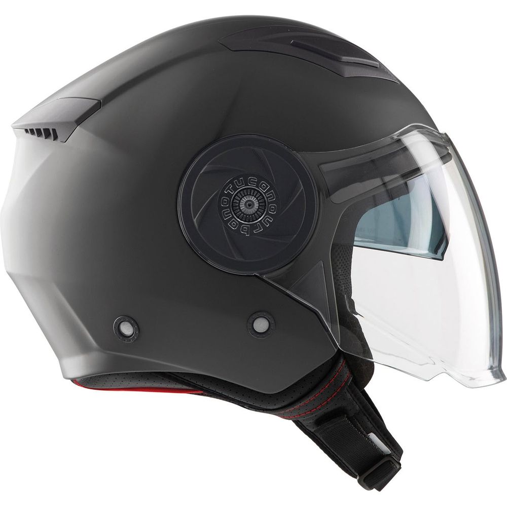 Tucano Urbano EL'City Open Face Helmet Matt Black  - FREE UK Shipping, FREE 365 Day Returns | Moto Central