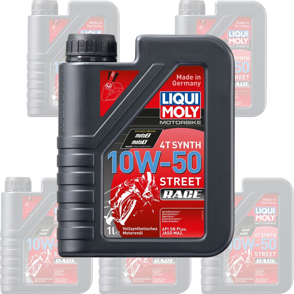 Liqui Moly 4 Stroke Fully Synthetic Street Race 10W-50 Oil - Box of 6