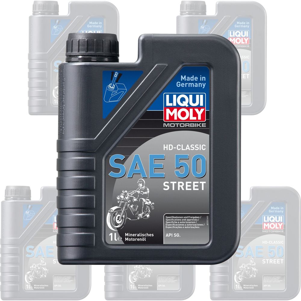 Liqui Moly 4 Stroke Mineral HD Classic Sae 50 Street Oil - Box of 6