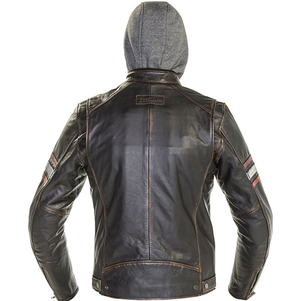 Richa Toulon 2 Hooded Leather Jacket Black / Red