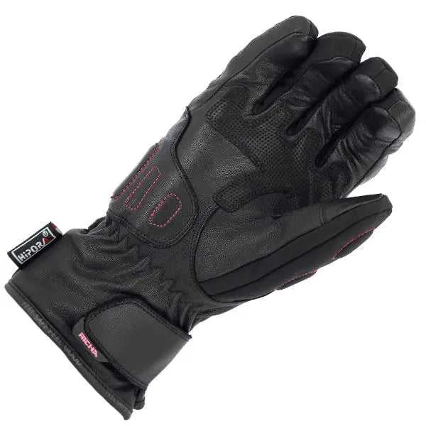 Richa Ella Ladies Waterproof Textile Gloves Black / Pink  from Moto Central - Motorcycle Clothing