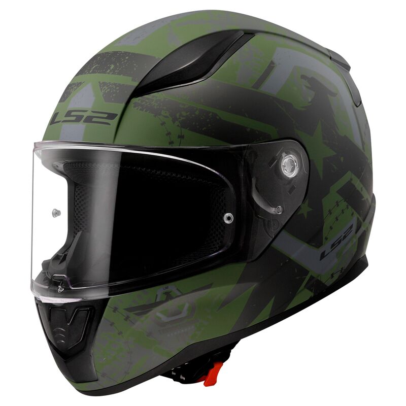 LS2 FF353 Rapid 2 Thunder Birds Full Face Helmet Matt Military Green