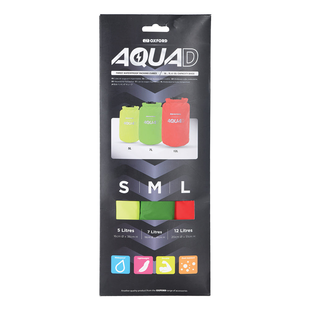 Oxford Aqua D Waterproof Packing Cubes - Set Of 3