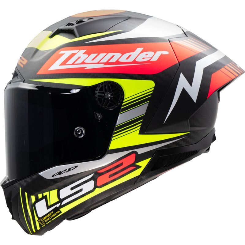 LS2 FF805 Thunder GP Aero Carbon Full Face Helmet Replica Black