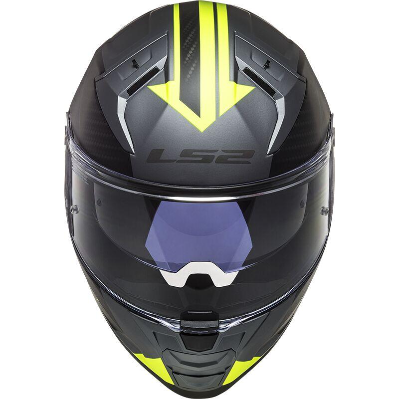 LS2 FF811 Vector 2 ECE 22.06 Full Face Helmet Splitter Matt Titanium / Hi-Viz Yellow - FREE UK Shipping, FREE 365 Day Returns | Moto Central